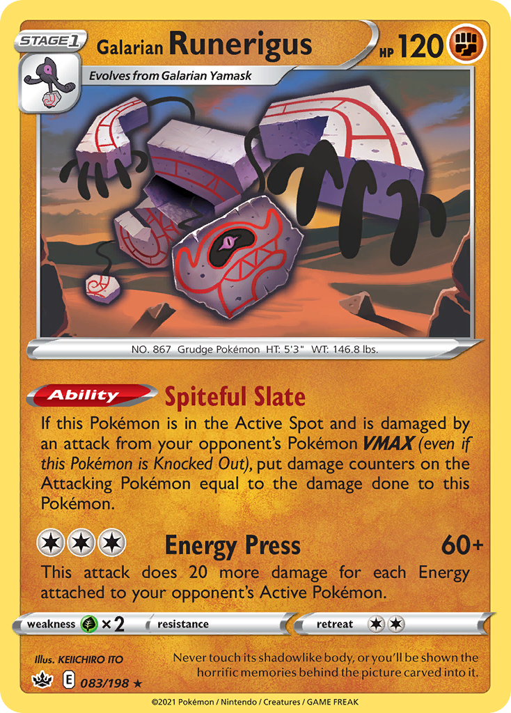 Galarian Runerigus - Chilling Reign SET-83