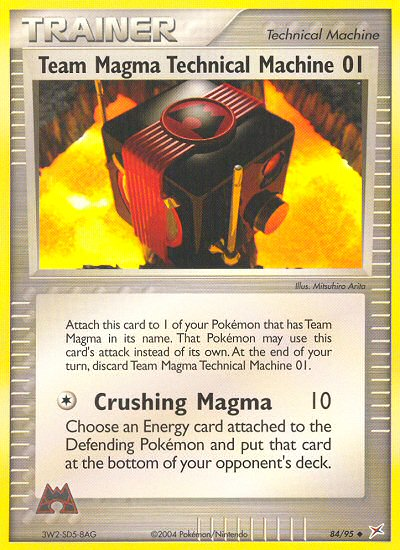 Team Magma Technical Machine 01 - Team Magma vs Team Aqua SET-84