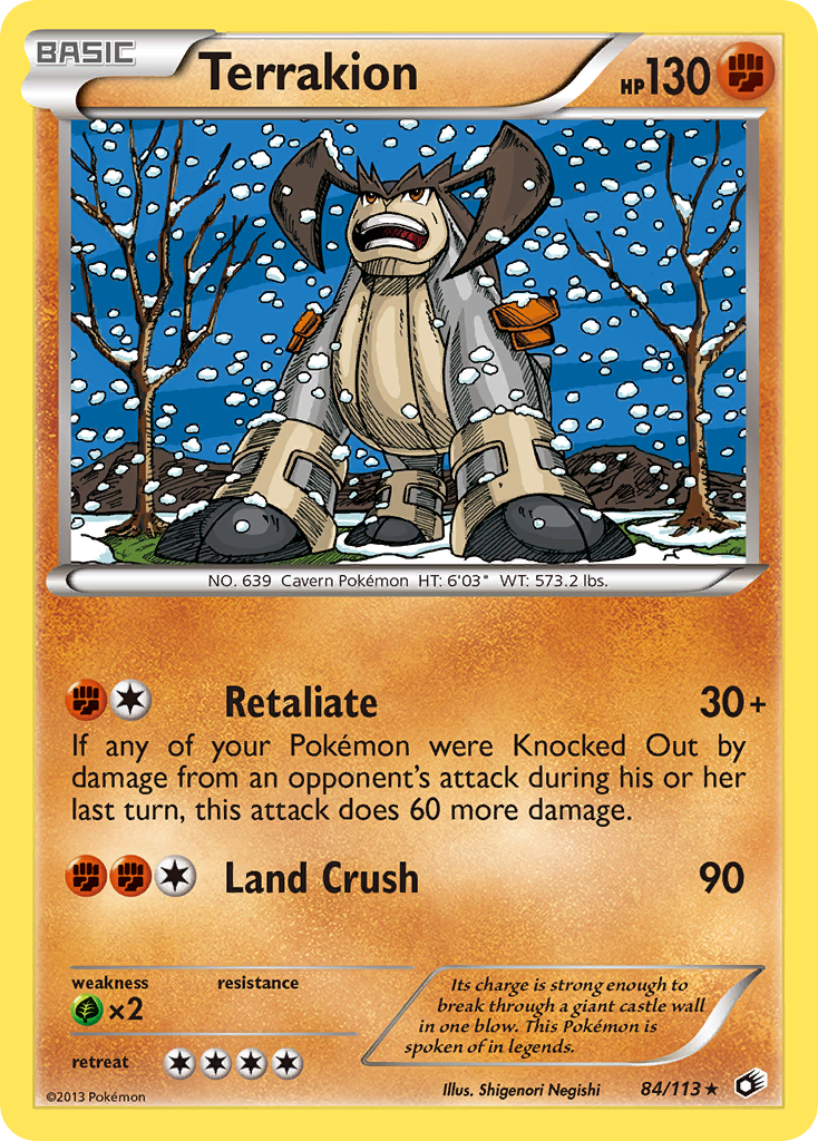 Terrakion - Legendary Treasures SET-84