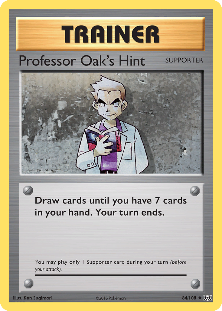 Professor Oak's Hint - Evolutions SET-84