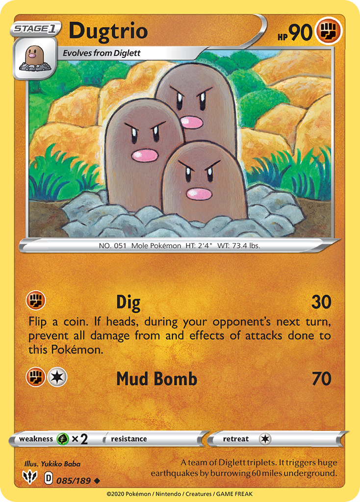 Dugtrio - Darkness Ablaze SET-85