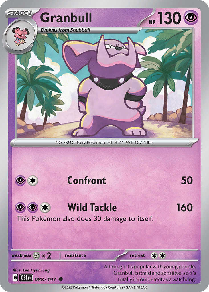 Granbull - Obsidian Flames SET-88