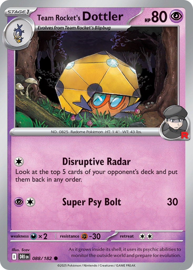 Team Rocket's Dottler - Destined Rivals SET-88