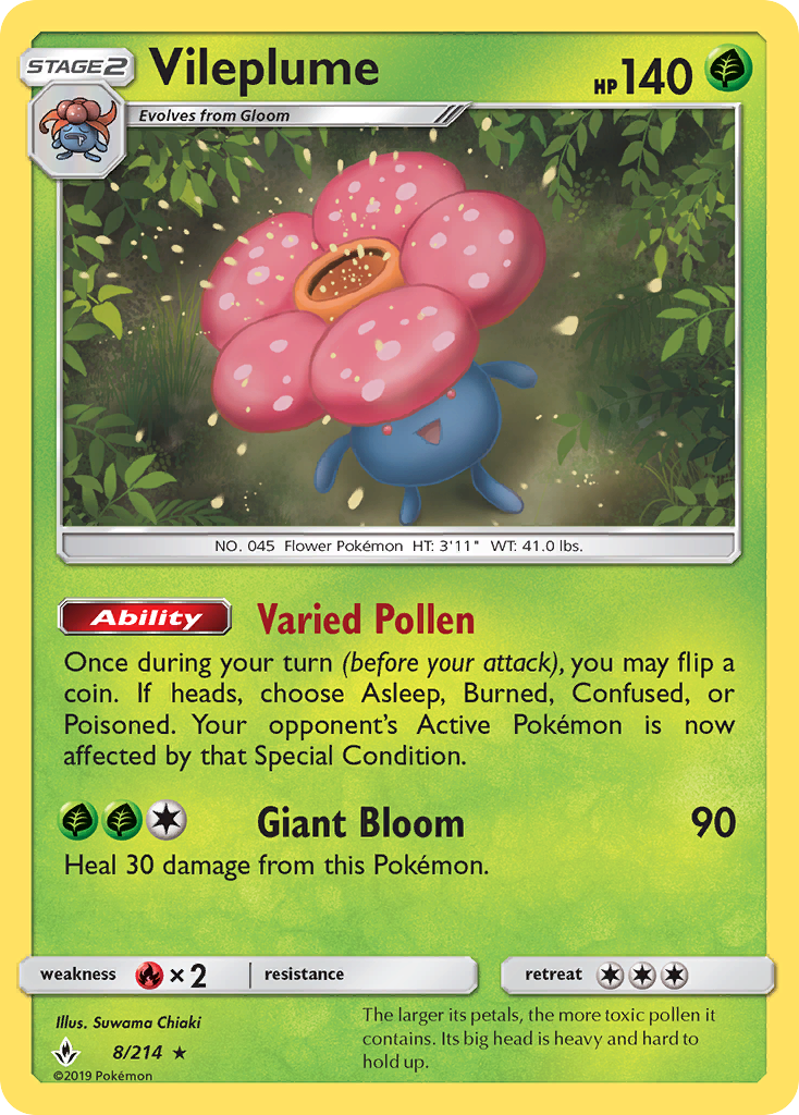Vileplume - Unbroken Bonds SET-8
