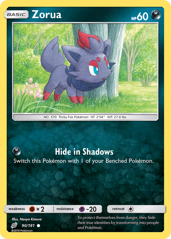 Zorua (Team Up SET) (Pokémon) (Basic) (Darkness) (HP: 60) (Common) (PKM Team Up SET-189)