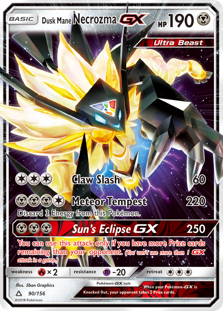 Dusk Mane Necrozma-GX - Ultra Prism SET-90