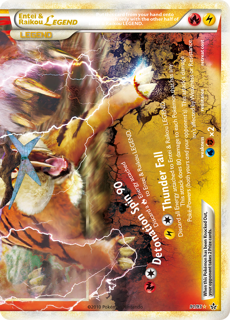 Entei & Raikou LEGEND - HS Unleashed SET-91
