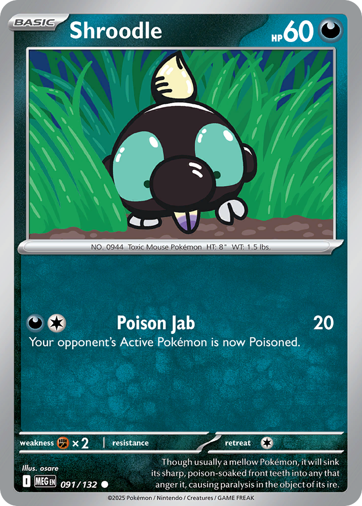 Shroodle - Mega Evolution SET-91