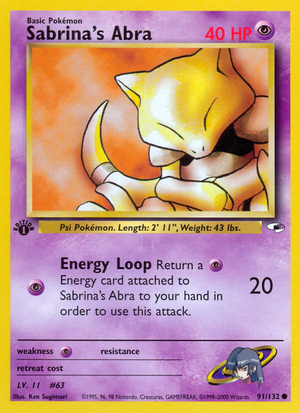 Sabrina's Abra - Gym Heroes SET-91