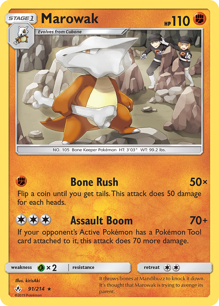Marowak - Unbroken Bonds SET-91