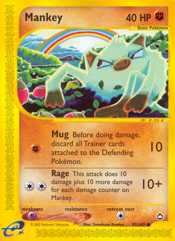 Mankey - Aquapolis SET-92