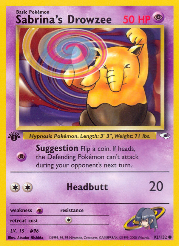 Sabrina's Drowzee - Gym Heroes SET-92