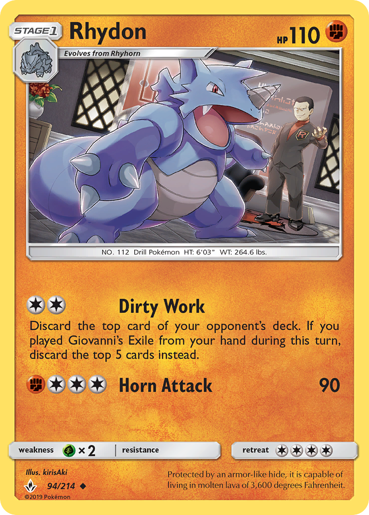Rhydon - Unbroken Bonds SET-94
