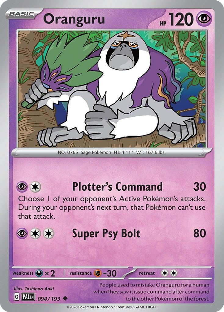 Oranguru - Paldea Evolved SET-94