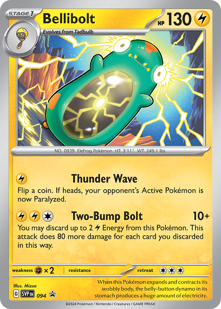 Bellibolt - Scarlet & Violet Black Star Promos SET-94