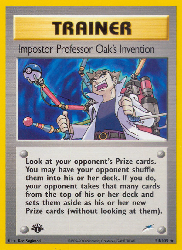 Impostor Professor Oak's Invention - Neo Destiny SET-94