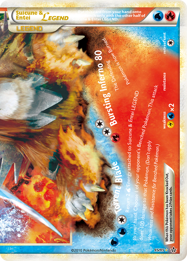 Suicune & Entei LEGEND - HS Unleashed SET-95