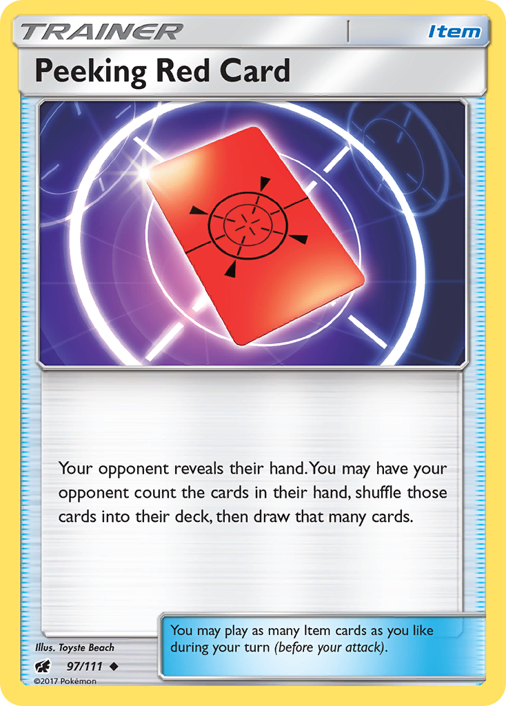 Peeking Red Card - Crimson Invasion SET-97