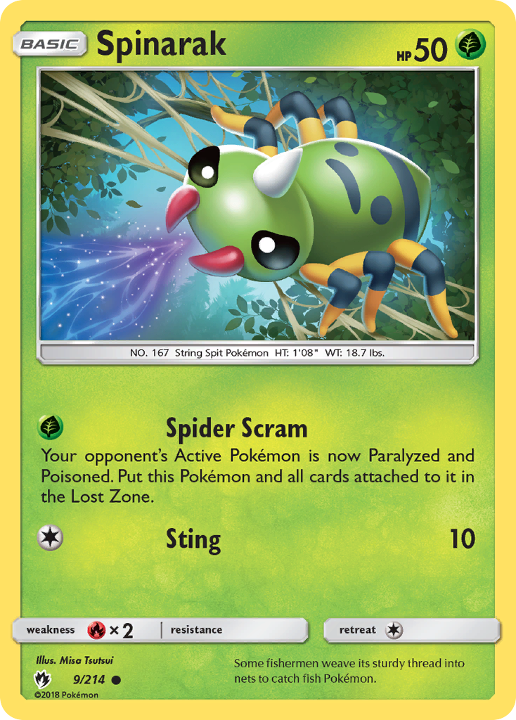 Spinarak - Lost Thunder SET-9