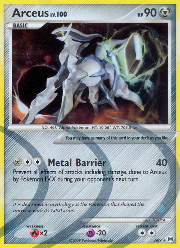 Arceus (Arceus SET) (Pokémon) (Basic) (Metal) (HP: 90) (Rare) (PKM Arceus SET-108)