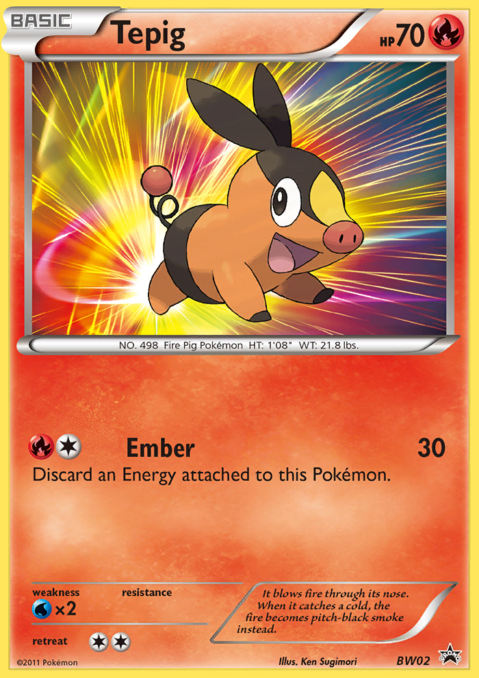 Tepig - BW Black Star Promos SET-BW02