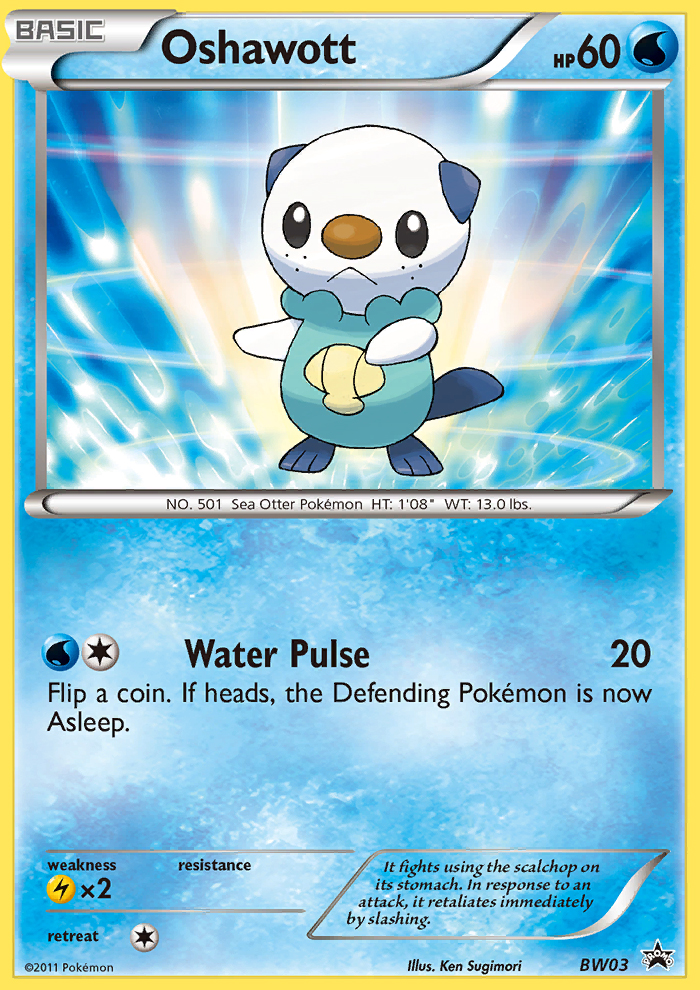 Oshawott - BW Black Star Promos SET-BW03