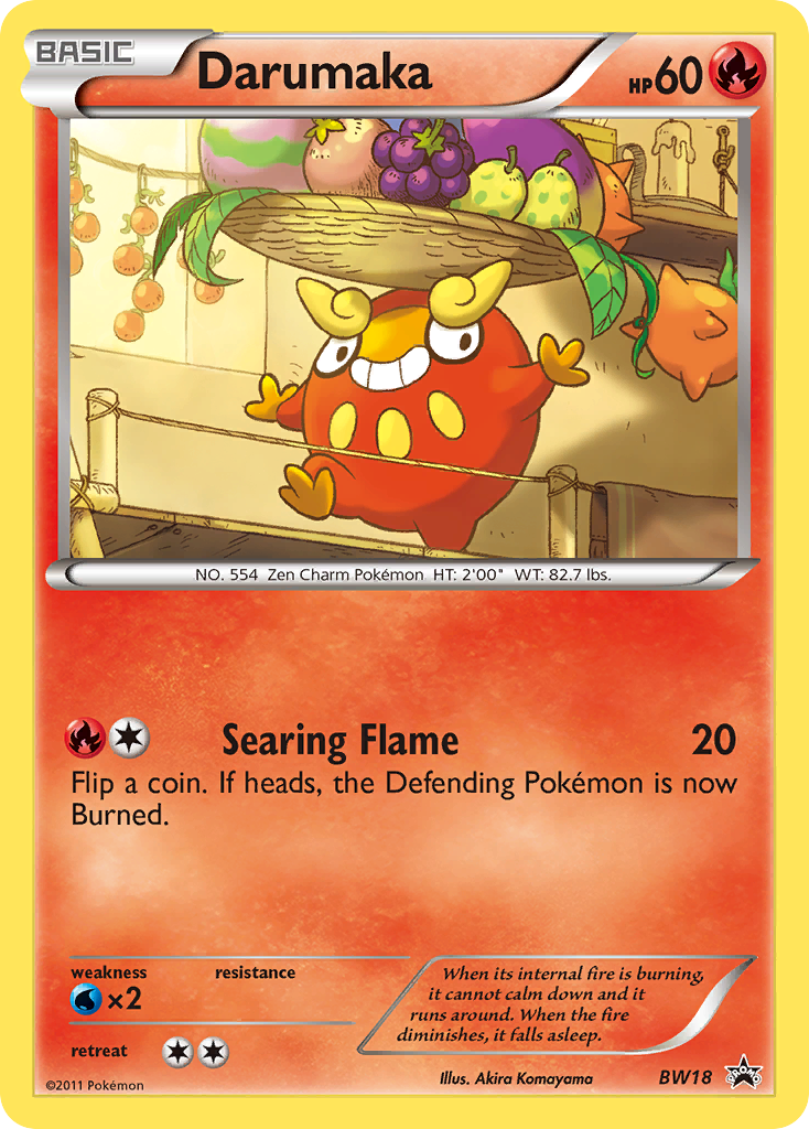 Darumaka - BW Black Star Promos SET-BW18