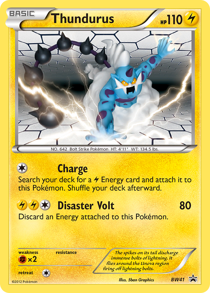 Thundurus - BW Black Star Promos SET-BW41
