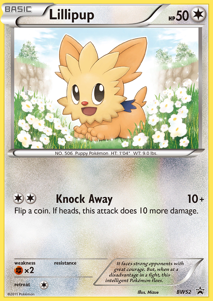 Lillipup - BW Black Star Promos SET-BW52
