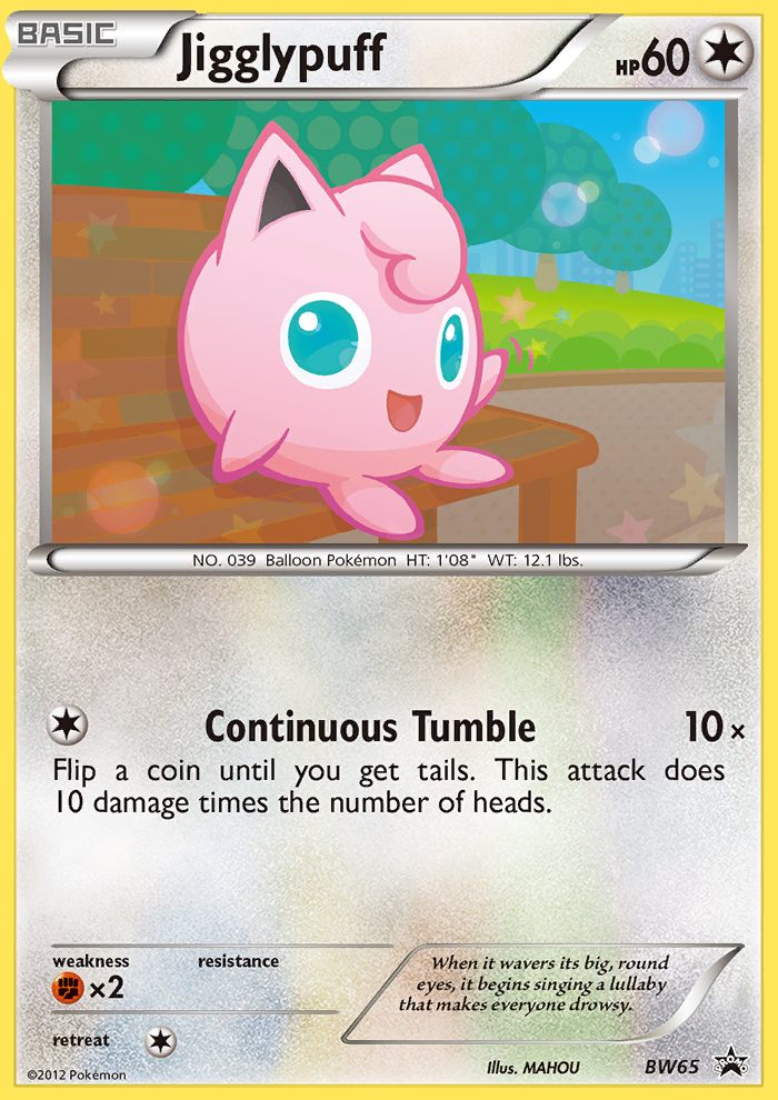 Jigglypuff - BW Black Star Promos SET-BW65