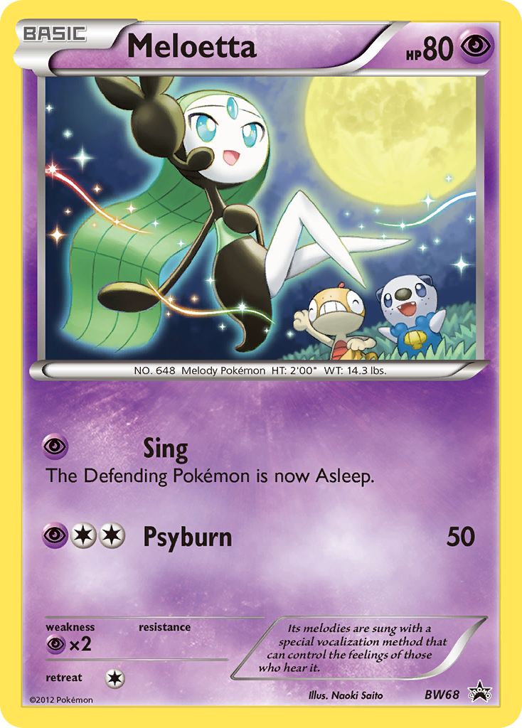 Meloetta - BW Black Star Promos SET-BW68