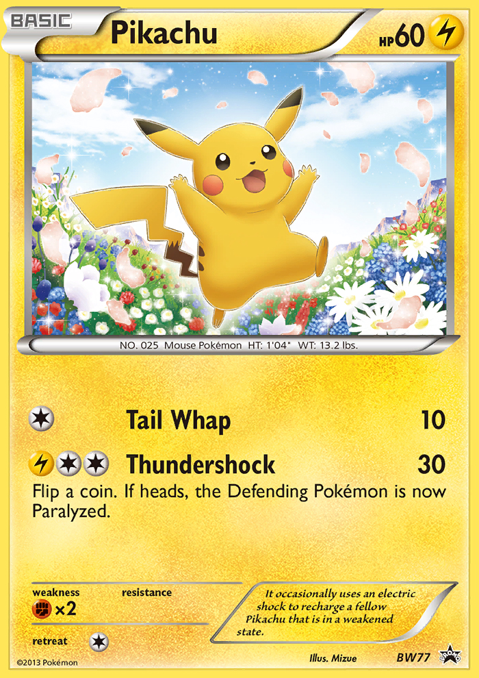 Pikachu - BW Black Star Promos SET-BW77