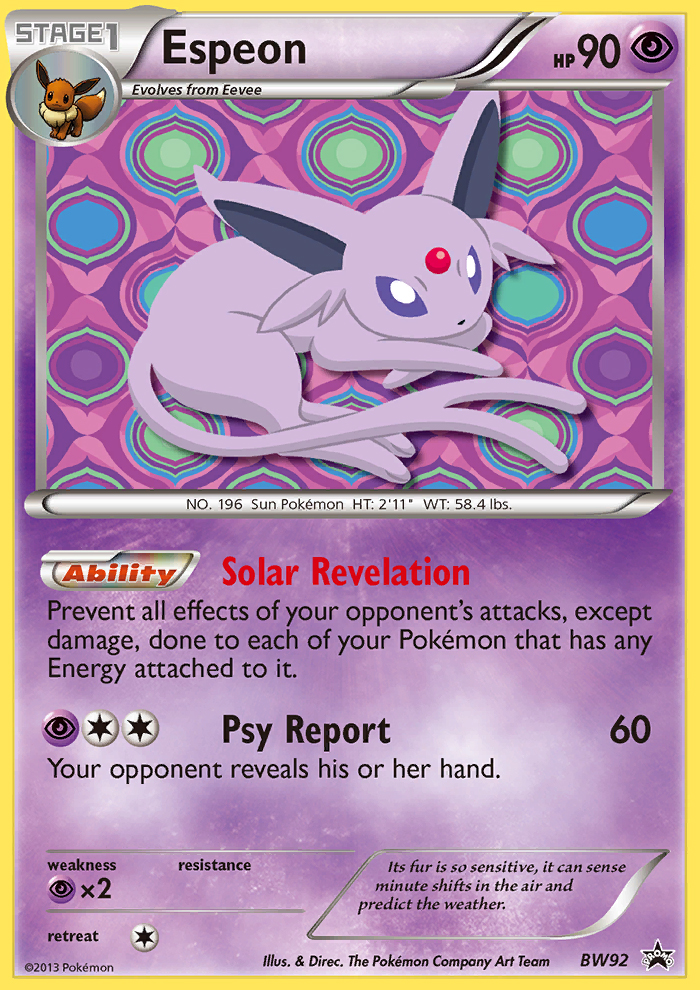 Espeon - BW Black Star Promos SET-BW92