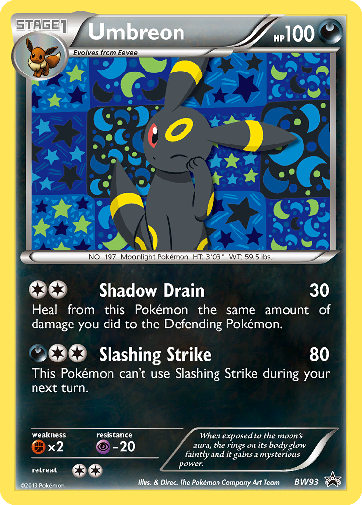 Umbreon - BW Black Star Promos SET-BW93