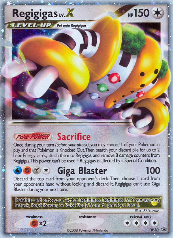 Regigigas LV.X - DP Black Star Promos SET-DP30