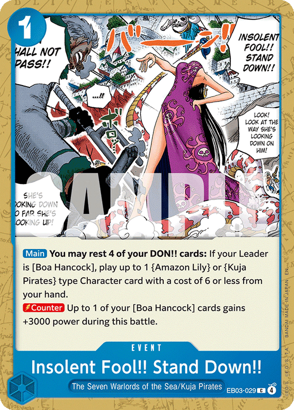 Insolent Fool!! Stand Down!! EB03-029