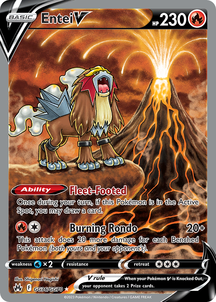 Entei V - Crown Zenith Galarian Gallery SET-GG36