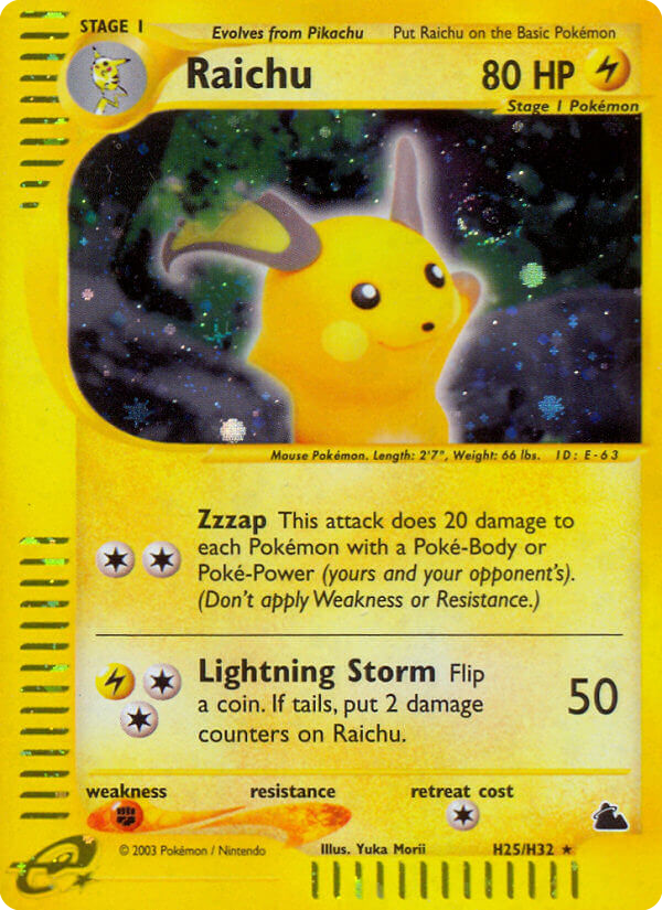 Raichu - Skyridge SET-H25