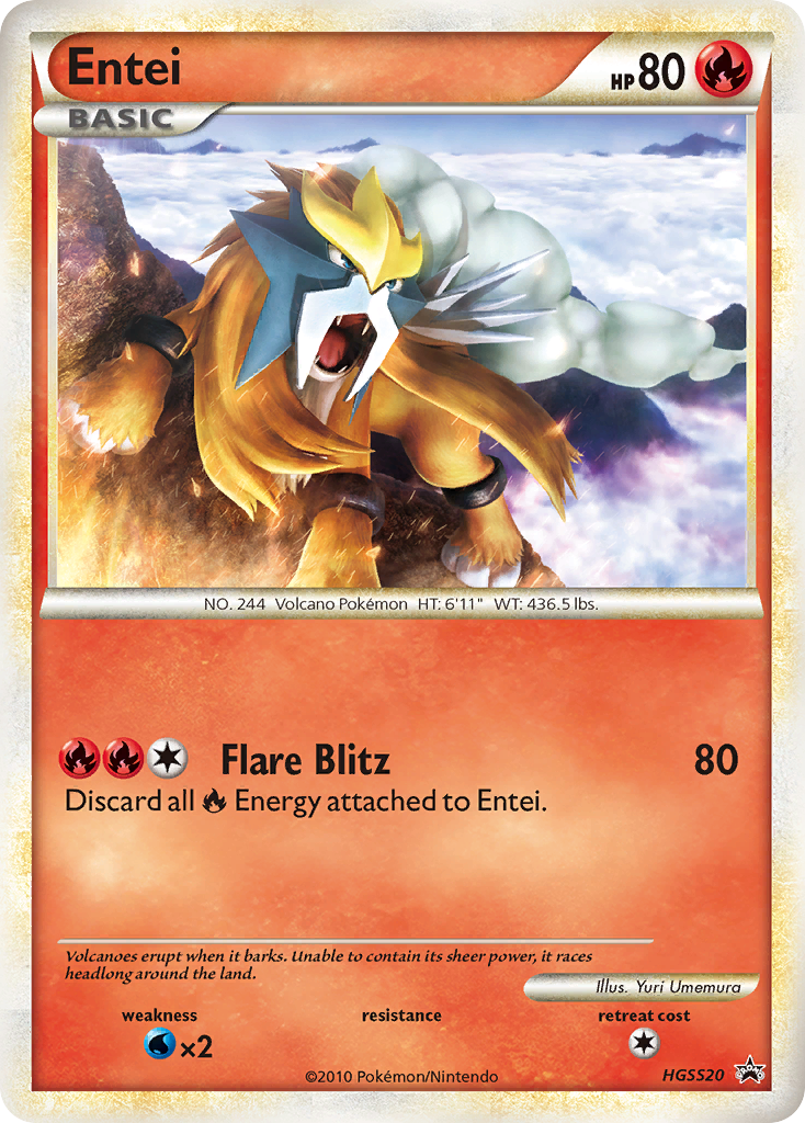Entei - HGSS Black Star Promos SET-HGSS20