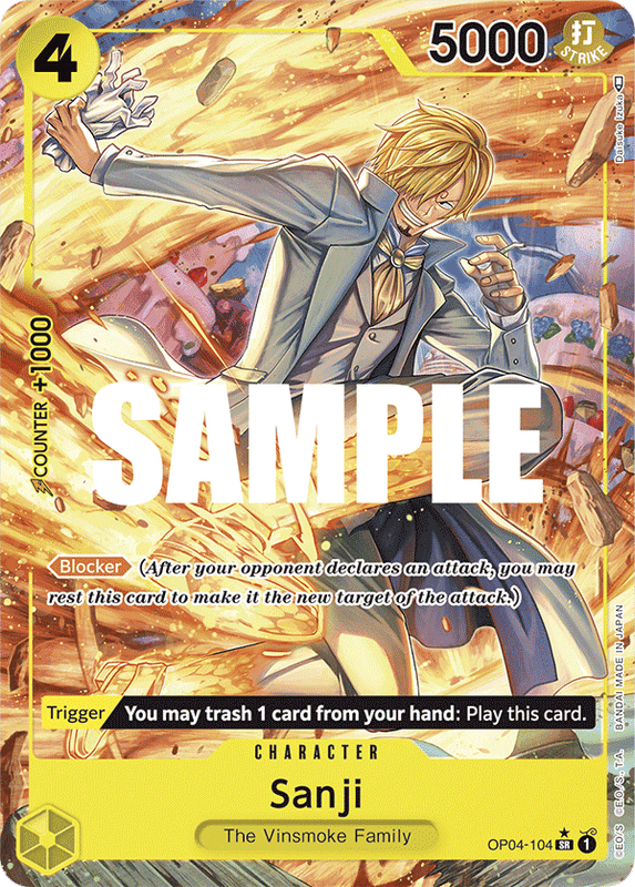 Sanji OP04 OP04-104 AA