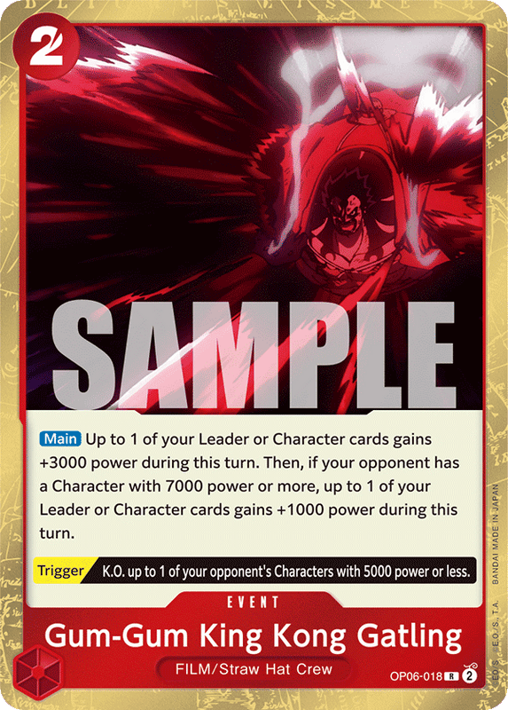 Gum-Gum King Kong Gatling OP06-018