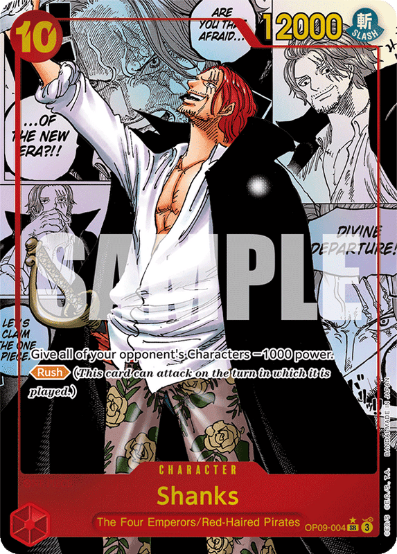 Shanks OP09-004 Manga