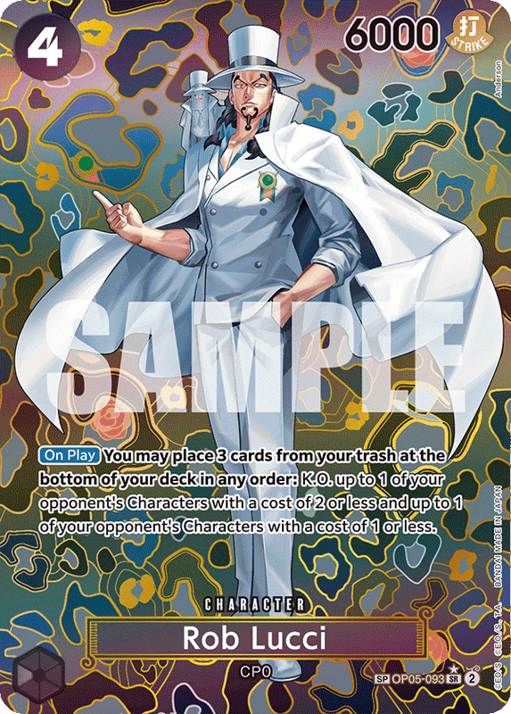 Rob Lucci OP09 OP05-093 SP