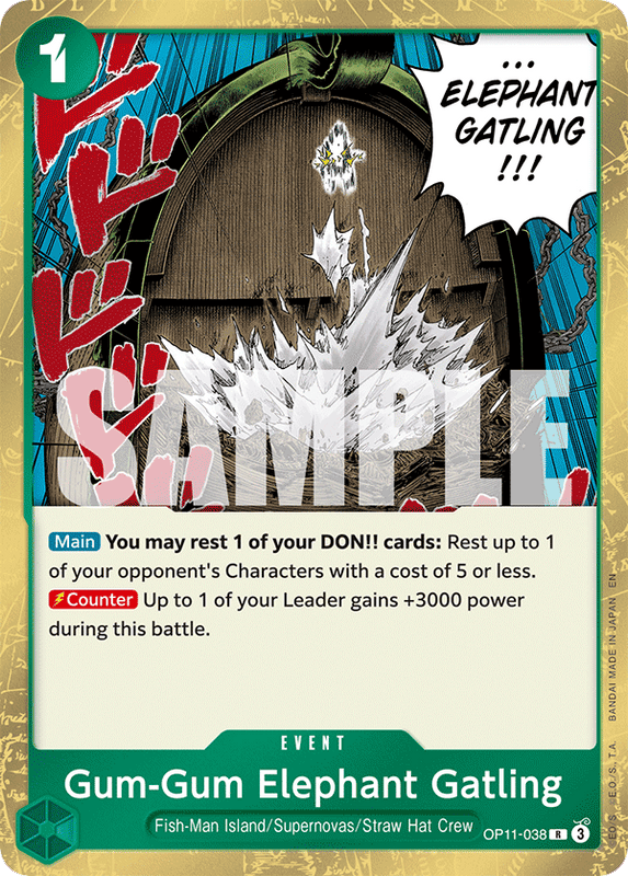 Gum-Gum Elephant Gatling OP11-038
