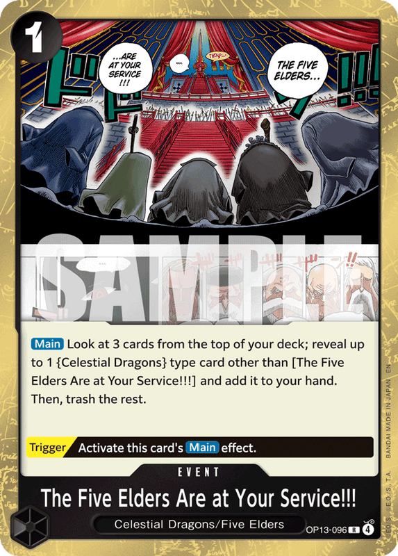 The Five Elders Are at Your Service!!! OP13-096