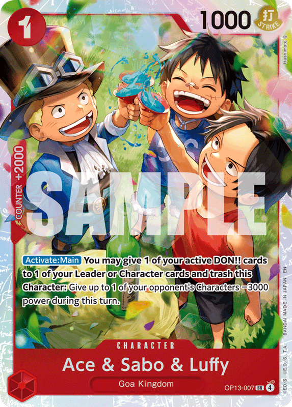 Ace & Sabo & Luffy OP13-007