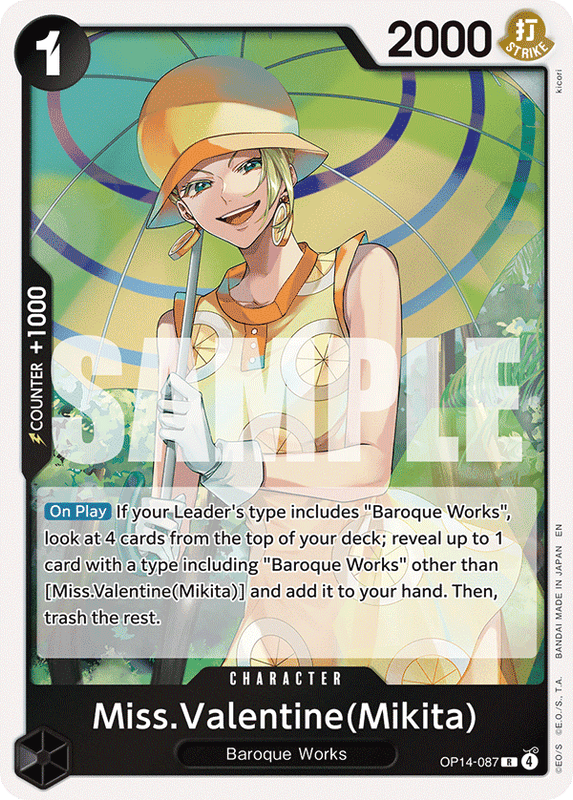 Miss.Valentine(Mikita) OP14-087 R