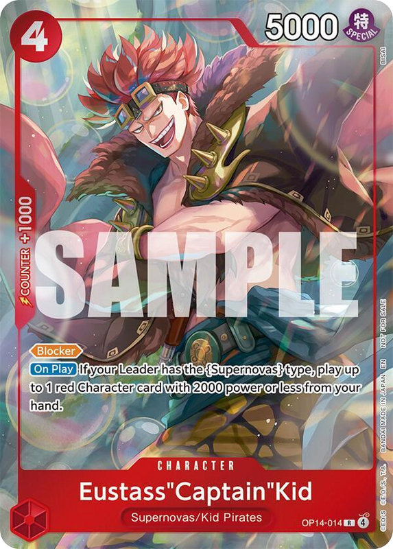 Eustass"Captain"Kid - OP14-014 (Dash Pack)Â OP14-014 FA R