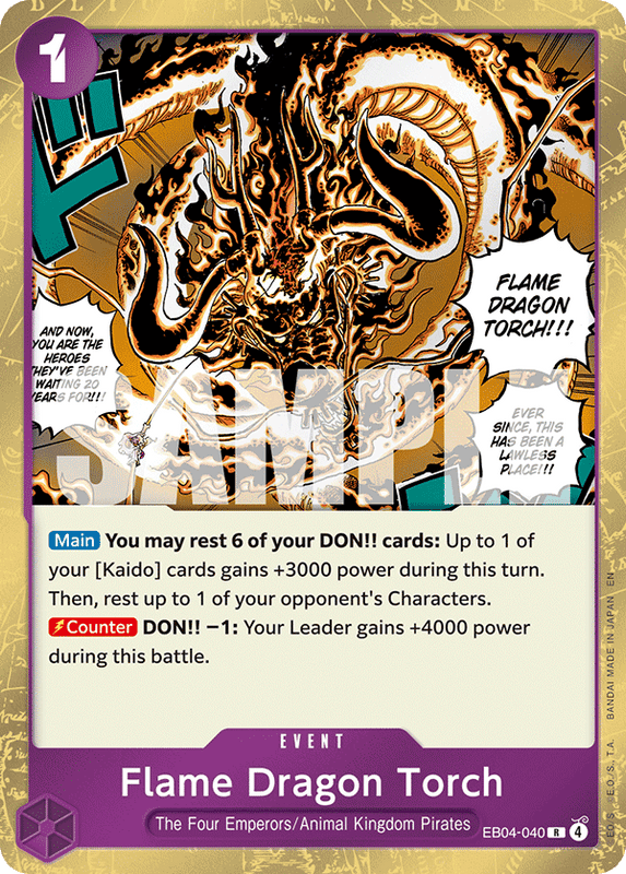 Flame Dragon Torch OP14-EB04 EB04-040