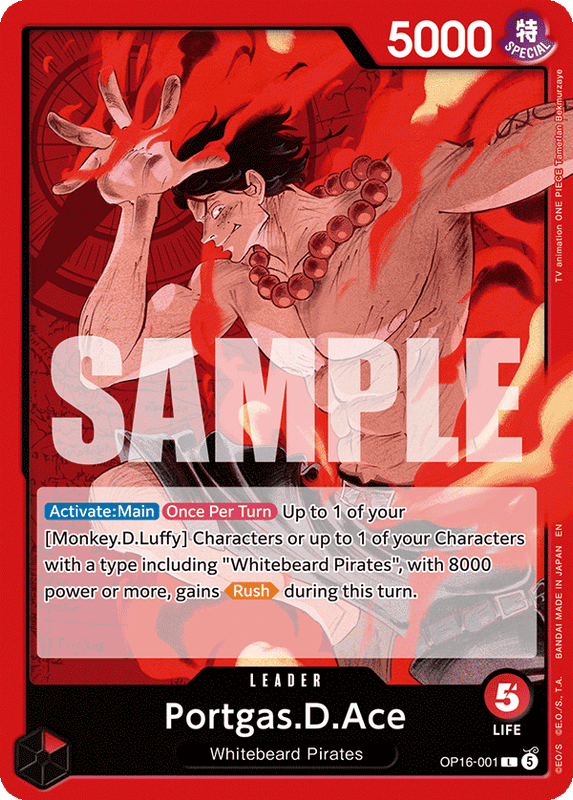 Portgas.D.Ace OP16-001 L